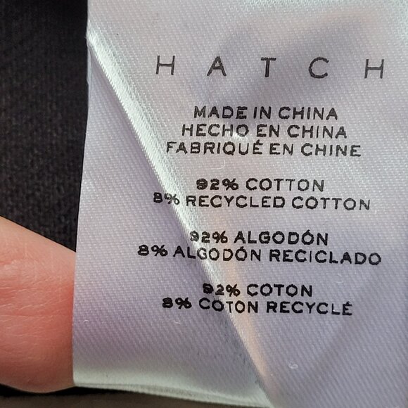 Hatch Pull-On Under the Bump Maternity Black Cotton Cropped Jeans Size 4 - Picture 8 of 8